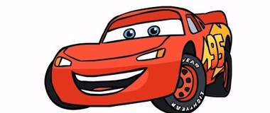 How to draw Lightning McQueen - Easy step-by-step drawing lessons for kids, #drawing, #youtubeKids