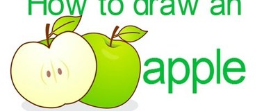 How to draw an apple, draw two apples, #children, #YouTubeKids, #howto﻿ 