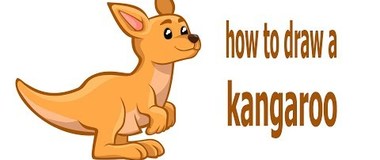 How to draw a kangaroo, draw animals, #children, #YouTubeKids﻿