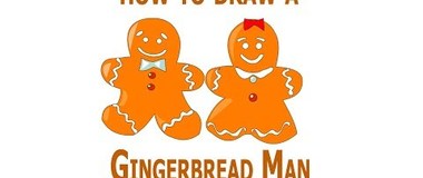 how to draw a Gingerbread Man, Christmas decorations, #YouTubeKids, #Howtodraw, #PencilTV