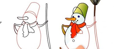 How to draw a snowman, #YouTubeKids, YouTubeKids 