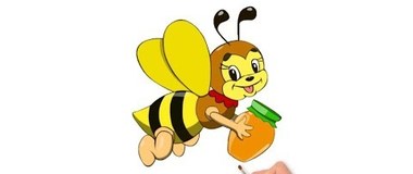 How to Draw a Bee Easy Step by Step, draw insects, #YouTubeKids.