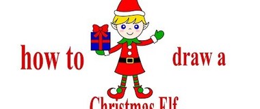 How to Draw a Christmas Elf Easy and Cute, #Howtodraw, #PencilTV, #Christmas﻿