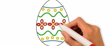 How to Draw an Easter Egg quick and easy, #Pencil, #YouTubeKids, #howtodraw