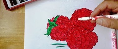How to draw raspberries, draw raspberries step by step, #YouTubeKids