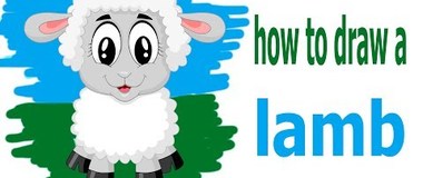 How to draw a lamb, draw animals, #children, #YouTubeKids, #howto