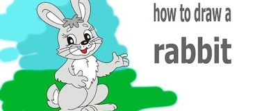 How to draw a rabbit, draw animals, #children, #YouTubeKids﻿ 